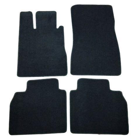 98-05 Mercedes S Class Floor Mats Carpets Front & Rear 4PC Black Nylon