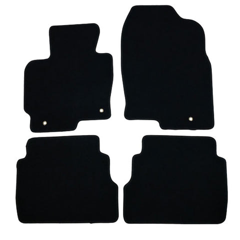 13-17 Mazda CX-5 Floor Mats Carpets Front & Rear 4PC Black Nylon