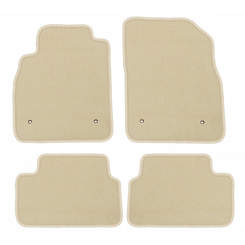 08-16 Chevrolet Cruze Floor Mats Liner Front Rear Nylon Beige Carpets 4PCS