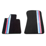 84-91 BMW 3 Series E30 Coupe Floor Mats Carpet Front And Rear Black Nylon