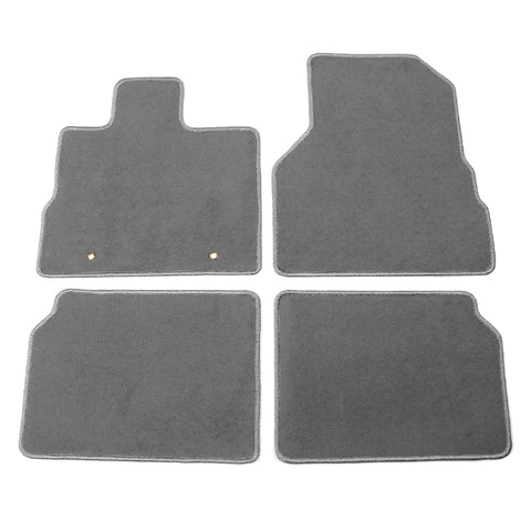 10-17 Chevrolet Equinox Floor Mats Liner Front Rear Nylon Grey Carpets 4PC