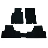08-13 Infiniti G37 Coupe Floor Mats Carpets Front & Rear 3PC Black Nylon