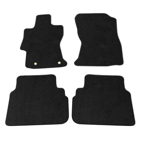 17-19 Subaru Impreza & Crosstrek Floor Mats Carpets 4PC Black Nylon
