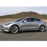 17-23 Tesla Model 3 Floor Mats Front and Second Row - Black Nylon