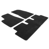 17-23 Tesla Model 3 Floor Mats Front and Second Row - Black Nylon