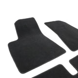 17-23 Tesla Model 3 Floor Mats Front and Second Row - Black Nylon