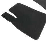 12-19 Tesla Model S Floor Mats Front and Second Row - Black Nylon