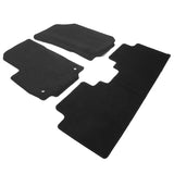 18-20 Chevy Equinox Floor Mats Carpet Front & Rear 3PC Set Black Polyester