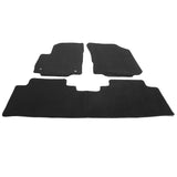 18-20 Chevy Equinox Floor Mats Carpet Front & Rear 3PC Set Black Polyester