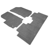 18-20 Chevy Equinox Floor Mats Carpet Front & Rear 3PC Set Grey Polyester