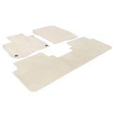 17-21 Honda CR-V Nylon Car Floor Mats Carpet Front & Rear 3PC Set - Beige