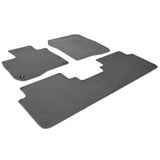 17-21 Honda CR-V Nylon Car Floor Mats Carpet Front & Rear 3PC Set - Grey