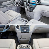 11-17 Honda Odyssey Nylon Car Floor Mats Carpet Front & Rear 3PC - Grey