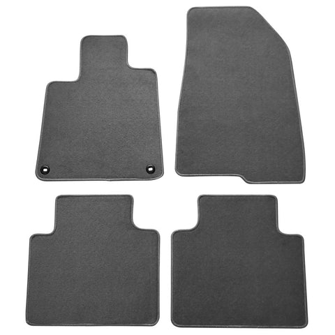 18-21 Honda Accord Nylon Car Floor Mats Carpet Front & Rear 4PC - Grey