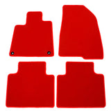 18-22 Honda Accord Car Floor Mats Liner Front Rear Nylon Red Carpets 4PC