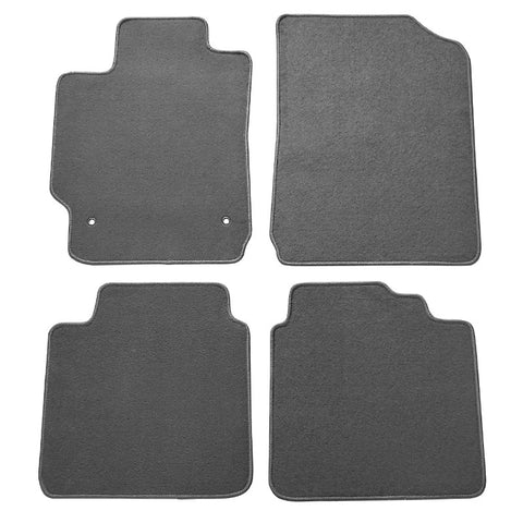 07-11 Toyota Camry Nylon Car Floor Mats Carpet Front & Rear 4PC - Grey