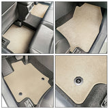 19-22 Toyota RAV4 Nylon Car Floor Mats Carpet Front & Rear 4PC - Beige