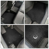 19-22 Toyota RAV4 Nylon Car Floor Mats Carpet Front & Rear 4PC - Black