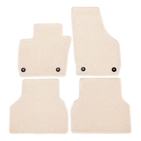 15-18 Audi Q3 Nylon Beige Floor Mats Carpet 4PC