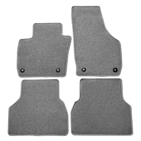 15-18 Audi Q3 Nylon Grey Floor Mats Carpet 4PC