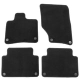 07-15 Audi Q7 Nylon Car Auto Floor Mats Liner Black Front Rear Carpets Set