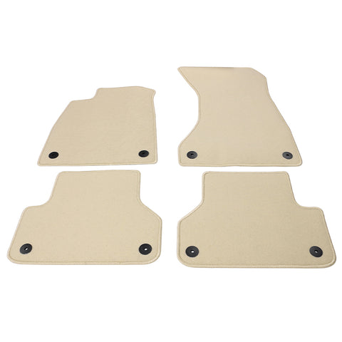 19-23 Audi RS5 Sportback Nylon Floor Mats Liner Beige Front Rear Carpet Set
