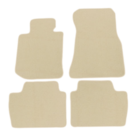 21-23 BMW G22 4 Series Nylon Floor Mats Liner Beige Front Rear Carpet Set