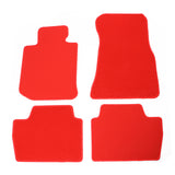 21-23 BMW G22 4 Series Nylon Floor Mats Liner Red Front Rear Carpet Set