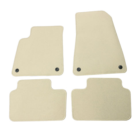 21-23 Polestar 2 Nylon Car Floor Mats Liner Beige Front Rear Carpets - Beige