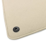 21-23 Polestar 2 Nylon Car Floor Mats Liner Beige Front Rear Carpets - Beige