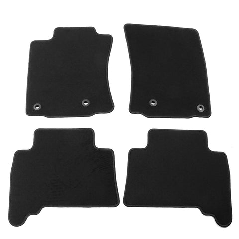 10-23 Toyota 4Runner Nylon Car Floor Mats Liner Front Rear Carpets - Black