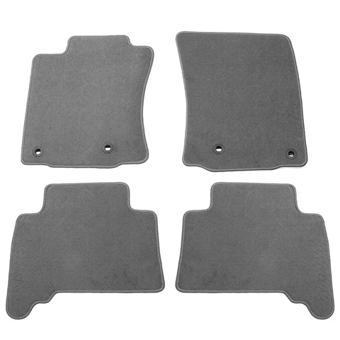 10-23 Toyota 4Runner Nylon Car Floor Mats Liner Front Rear Carpets - Gray