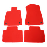 14-23 Lexus IS250 IS300 IS350 Nylon Floor Mats Liner Red Front Rear Carpet