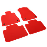 14-23 Lexus IS250 IS300 IS350 Nylon Floor Mats Liner Red Front Rear Carpet