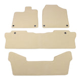 16-23 Honda Pilot Nylon Car Auto Floor Mats Liner Front Rear Carpets - Beige