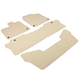 16-23 Honda Pilot Nylon Car Auto Floor Mats Liner Front Rear Carpets - Beige