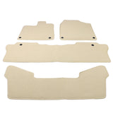 16-23 Honda Pilot Nylon Car Auto Floor Mats Liner Front Rear Carpets - Beige