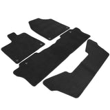 16-23 Honda Pilot Nylon Car Auto Floor Mats Liner Front Rear Carpets - Black