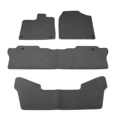 16-23 Honda Pilot Nylon Car Auto Floor Mats Liner Gray Front Rear Carpets