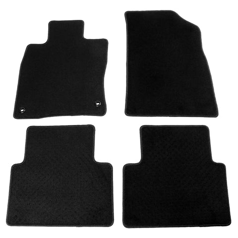 19-22 Honda Insight Nylon Car Floor Mats Liner Front Rear Carpets - Black