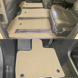 21-23 Toyota Sienna 7 Passenger Car Floor Mats Beige Front Rear Carpets 9PC