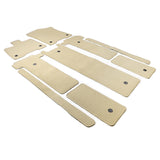 21-23 Toyota Sienna 7 Passenger Car Floor Mats Beige Front Rear Carpets 9PC