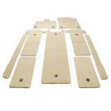 21-23 Toyota Sienna 7 Passenger Car Floor Mats Beige Front Rear Carpets 9PC