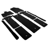 21-23 Toyota Sienna Car Auto Floor Mats Liner Front Rear Carpets - Black