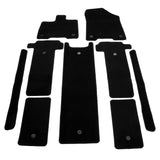 21-23 Toyota Sienna Car Auto Floor Mats Liner Front Rear Carpets - Black