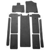 21-23 Toyota Sienna 7 Passenger Car Floor Mats Gray Front Rear Carpets 9PC