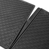15-19 Ford F-150 F150 Heavy Duty Black Latex Floor Mats Front & Second Row