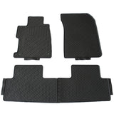 12-15 Civic Sedan PVC Rubber Front Rear Floor Mats Carpet Black All Weather