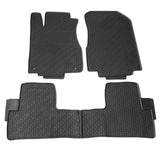 12-16 Honda CR-V CRV Heavy Duty Black Latex Floor Mats Front & Second Row