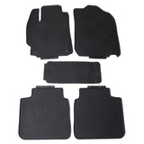 12-17 Toyota Camry Heavy Duty Black Latex Floor Mats Front & Rear 5PCS